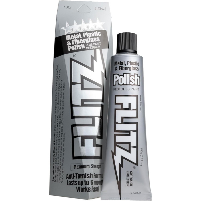 FLITZ METAL, PLASTIC & FIBERGLASS POLISH PLUS PAINT RESTORER 150g