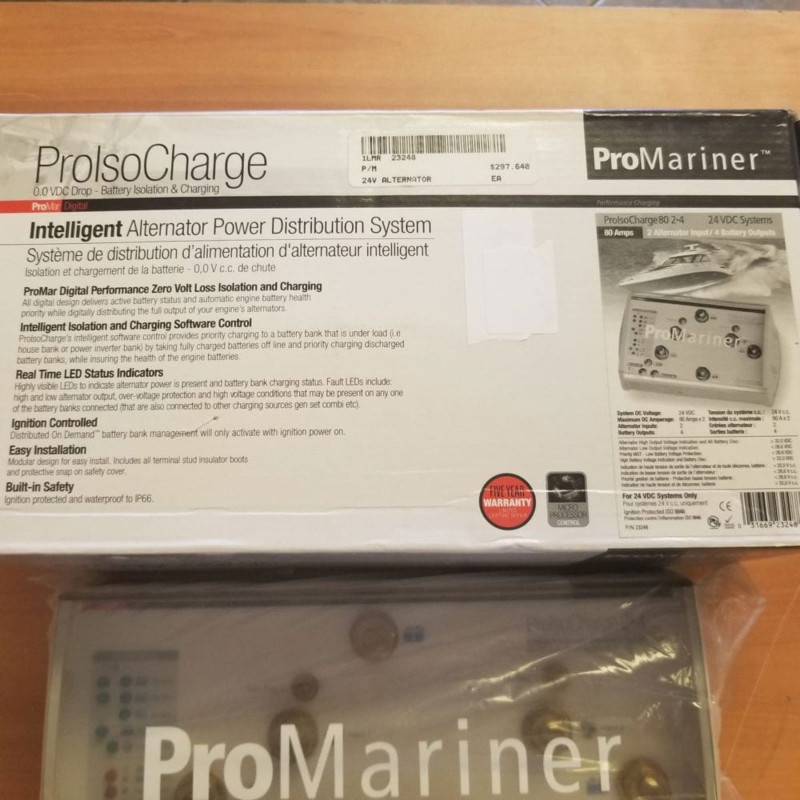 PROMARINER ISOLATOR 80 AMP TWO ALTENATOR FOUR BANK