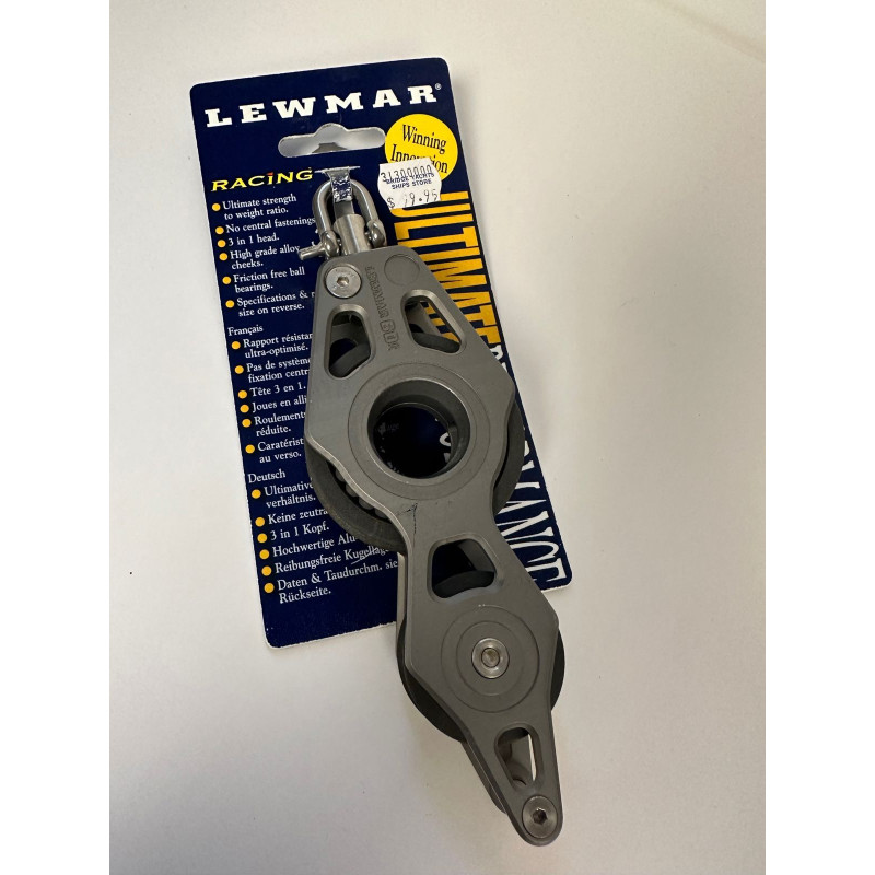 RACING BLOCK 60MM FIDDLE & BECK - LEWMAR