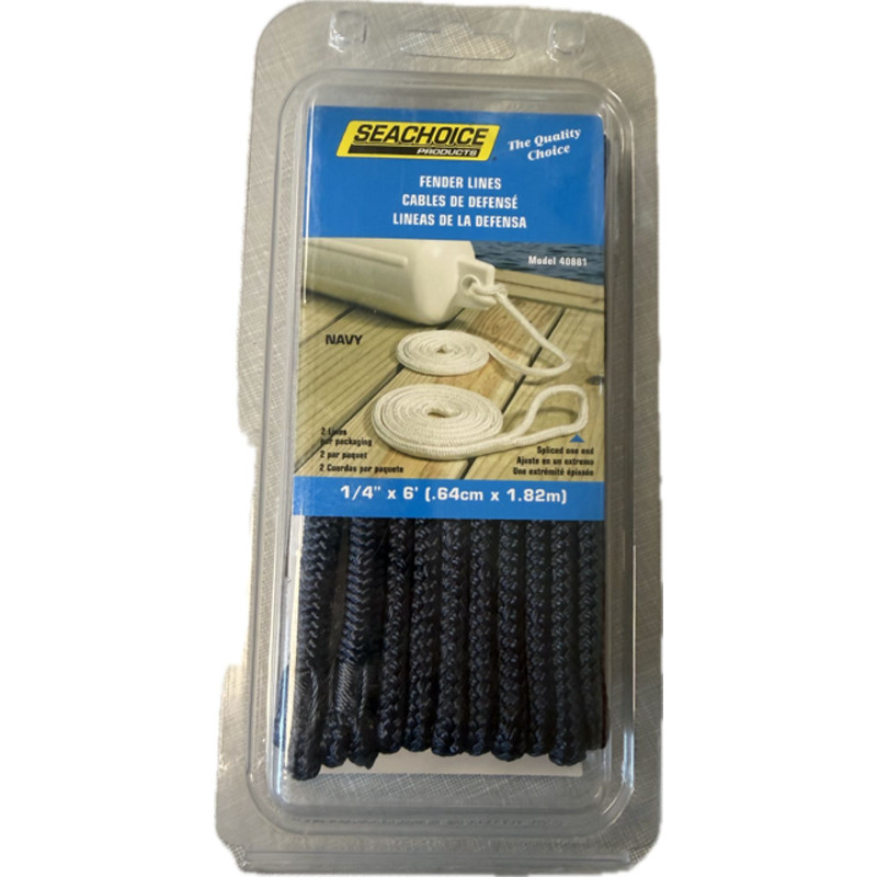FENDER LINE PAIR NAVY 3/8