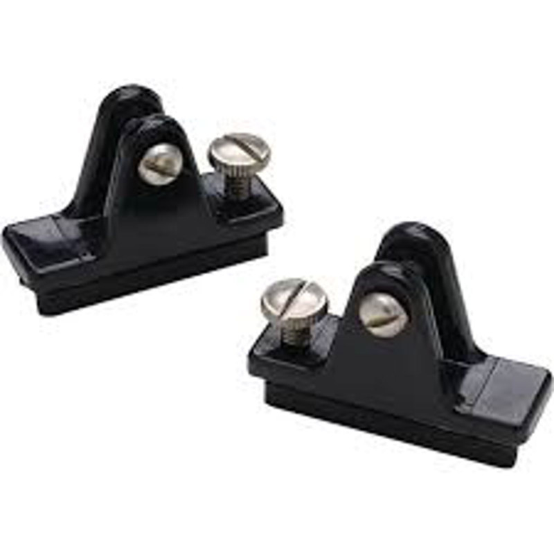 DECK HINGE W/SLIDE LOCK-BLACK