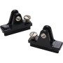 DECK HINGE W/SLIDE LOCK-BLACK