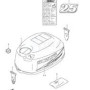 SUZUKI ENGINE COVER LABEL 