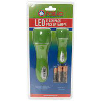 FOX 40 FLASHLIGHT PACK, 2 PK, LED