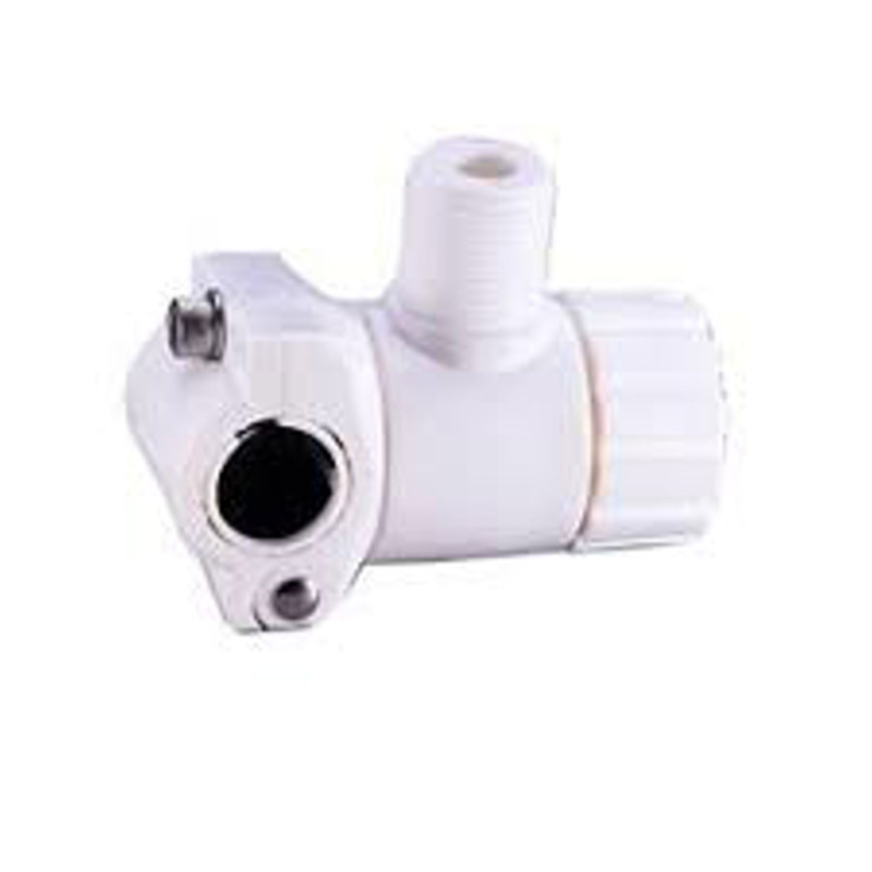 ANTENNA BASE WHITE PLASTIC RAIL MOUNT 7/8