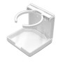 DRINK HOLDER WHITE PLASTIC ADJUSTABLE