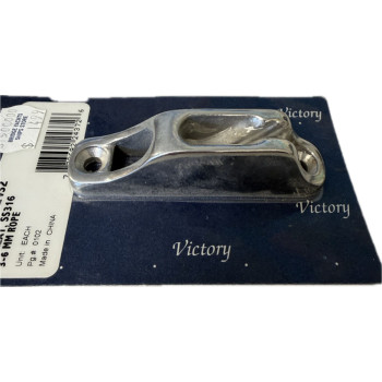 V-CLEAT SS W/FAIRLEAD FOR 1/8 - 1/4