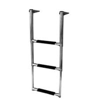 LADDER TELESCPC SS 3-STEP,WIDE MODEL (17