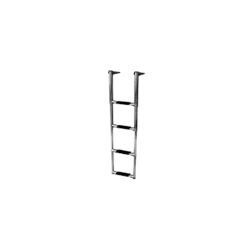 LADDER TELESCPC  SS 4 STEP NARROW 8 1/4 WIDE