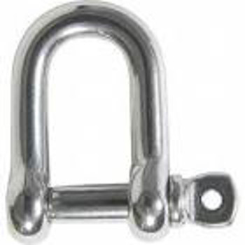 SHACKLE D 3/8 SS