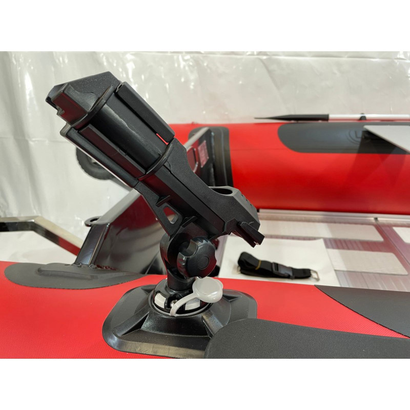 INNOVOCEAN MA360 METAL MASTER SERIES, FISHING PACKAGE, WITH BIMINI & WHEEL KIT, TWO ROD HOLDERS, RED & BLK