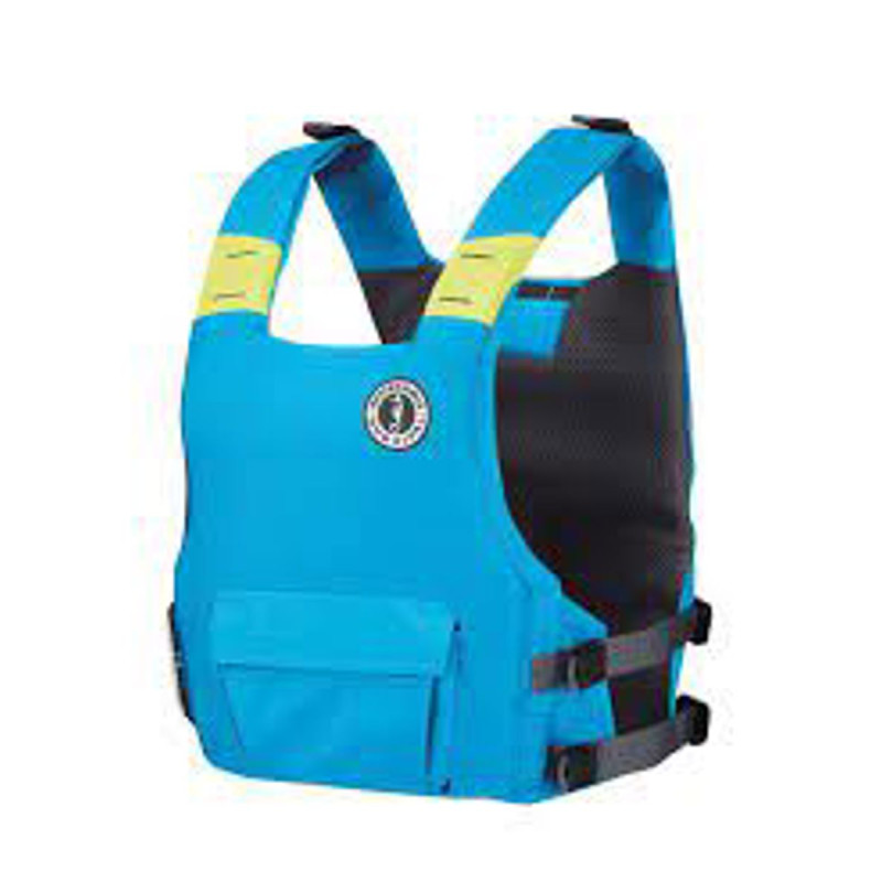 MUSTANG HYBRID VEST AZURE 8 LB BUOYANCY PLUS MANUAL INFLATABLE  FLOTATION,