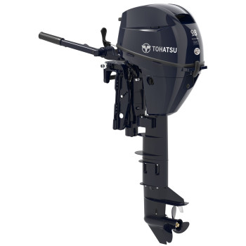 9.8 HP, TOHATSU OUTBOARD, MFS9.8CEFTUL, EFI, 25, TILLER, PWR TILT, FUEL TANK, ELEC START