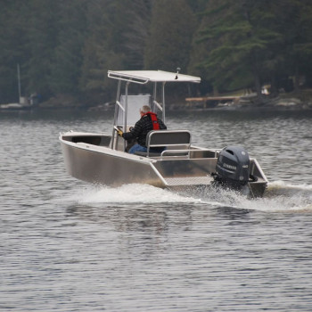 STANLEY MINK 18 CC WELDED ALUMINUM BOAT