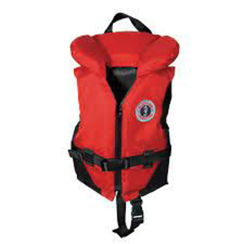 MUSTANG CHILDRENS VEST 60-90 LBS RED/BLACK