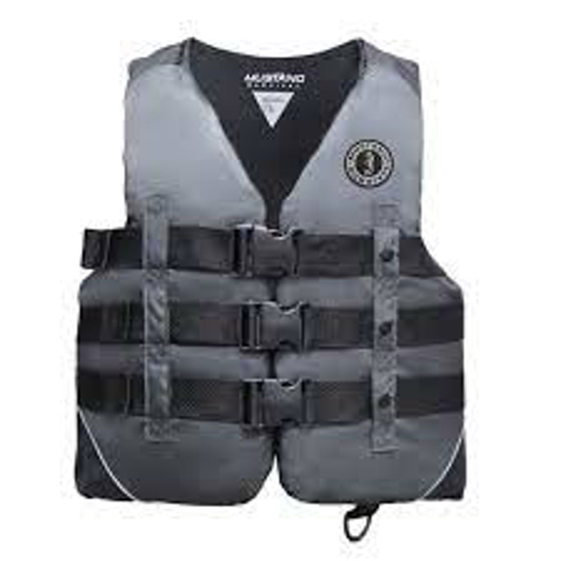 LIFE VEST - NYLON WATER SPORT VEST CHARCOAL/BLACK LARGE