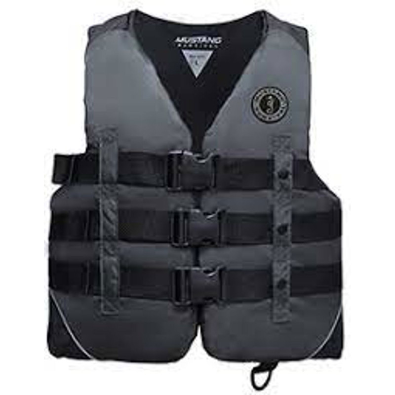 LIFE VEST - NYLON WATER SPORT VEST CHARCOAL/BLACK SIZE XXL