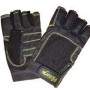 VICTORY GLOVES W/O FINGER L BLACK MESH W/LEATHER REIN