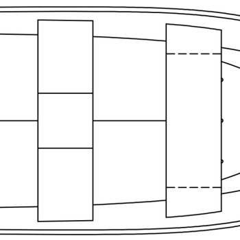 STANLEY TILLER 16 WIDE WELDED ALUMINUM BOAT