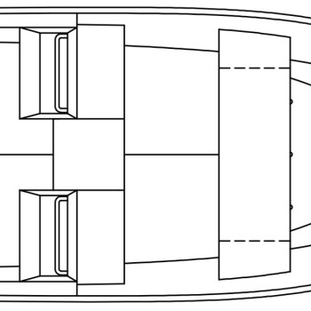 STANLEY TILLER 16 DUAL CONSOLE WELDED ALUMINUM BOAT