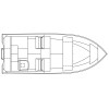 STANLEY TILLER 16 DUAL CONSOLE WELDED ALUMINUM BOAT
