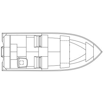 STANLEY TILLER 16 DUAL CONSOLE WELDED ALUMINUM BOAT