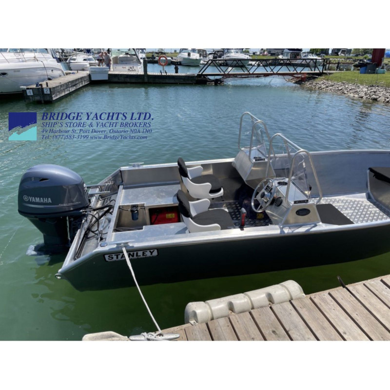 STANLEY TILLER 17 DUAL CONSOLE WELDED ALUMINUM BOAT