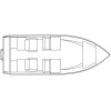 STANLEY TILLER 17 DUAL CONSOLE WELDED ALUMINUM BOAT