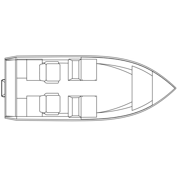 STANLEY TILLER 17 DUAL CONSOLE WELDED ALUMINUM BOAT
