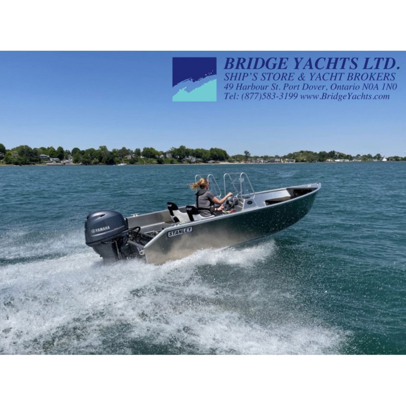 STANLEY TILLER 17 DUAL CONSOLE WELDED ALUMINUM BOAT