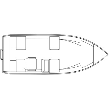 STANLEY TILLER 17 SINGLE CONSOLE WELDED ALUMINUM BOAT