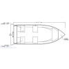 STANLEY TILLER 17 WIDE WELDED ALUMINUM BOAT