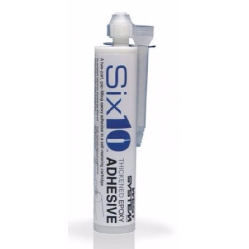 WEST EPOXY ADHESIVE THICKENED CARTRIDGE 10 OZ SIX10