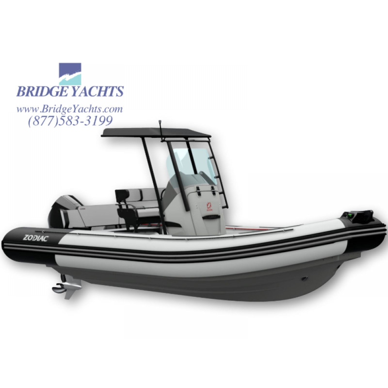ZODIAC OPEN 6.5 LIGHT GREY PVC, INC T-TOP, BOW CUSHION, BOLSTER BACKREST Z18082EPA