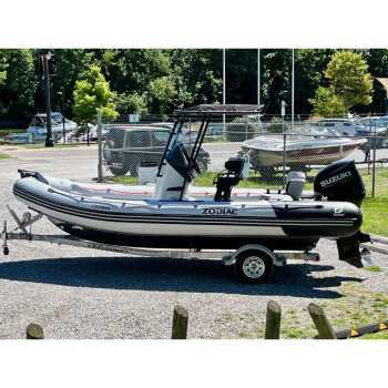 ZODIAC OPEN 6.5 LIGHT GREY PVC, INC T-TOP, BOW CUSHION, BOLSTER BACKREST Z18082EPA