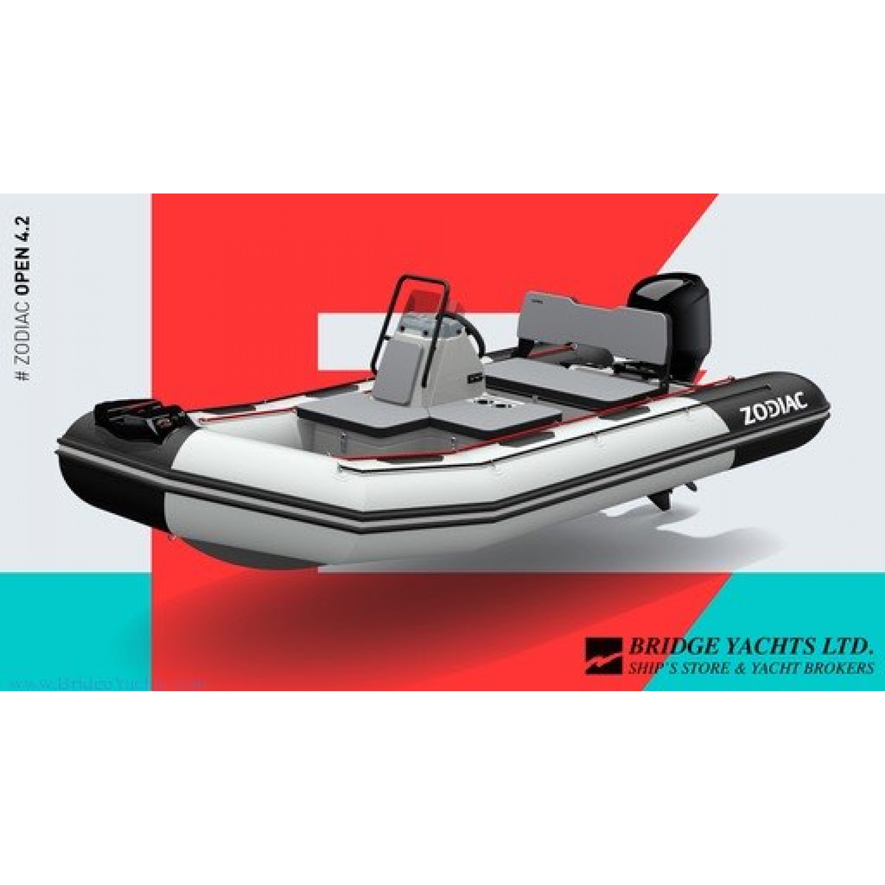 2025 Zodiac Open 4.2 Inflatable Boat - Hypalon