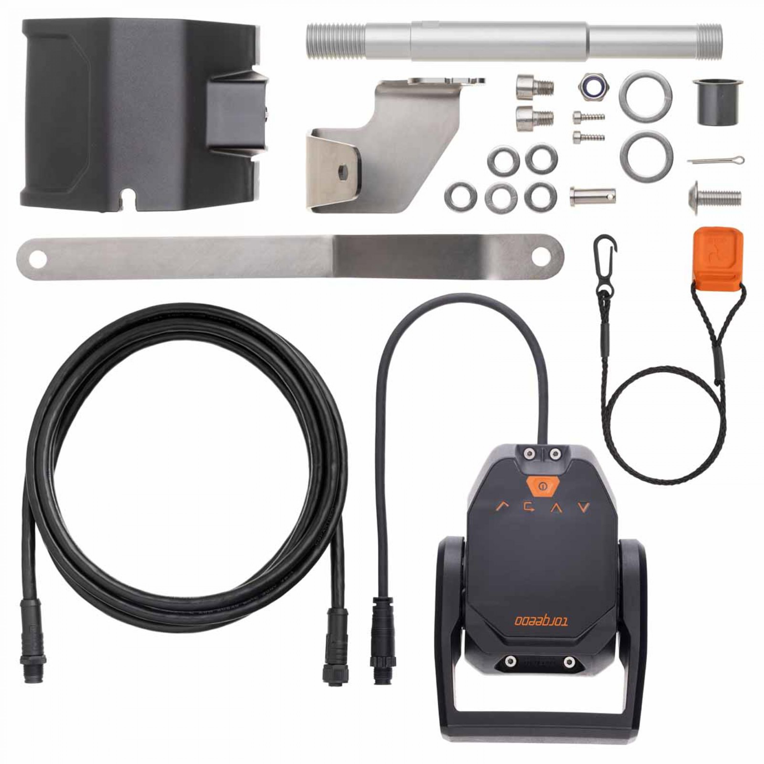 REMOTE KIT FOR NEW TRAVEL, INCLUDES THROTTLE 1976-00 PLUS TUBE FOR TELEFEX, STEERING LINK ARM
