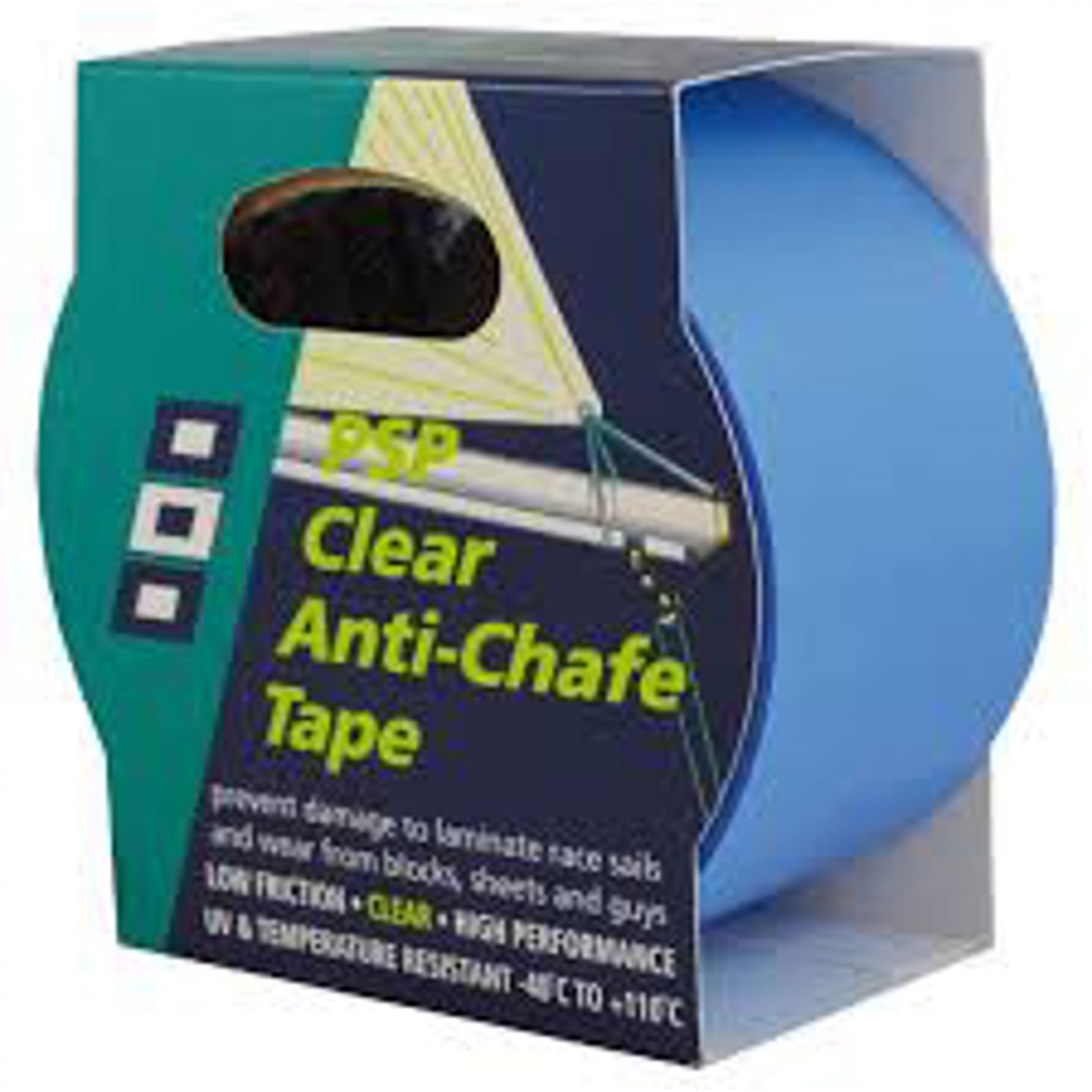 PSP CLEAR ANTI-CHAFE TAPE,LIGHT BLUE 50MM X 2M