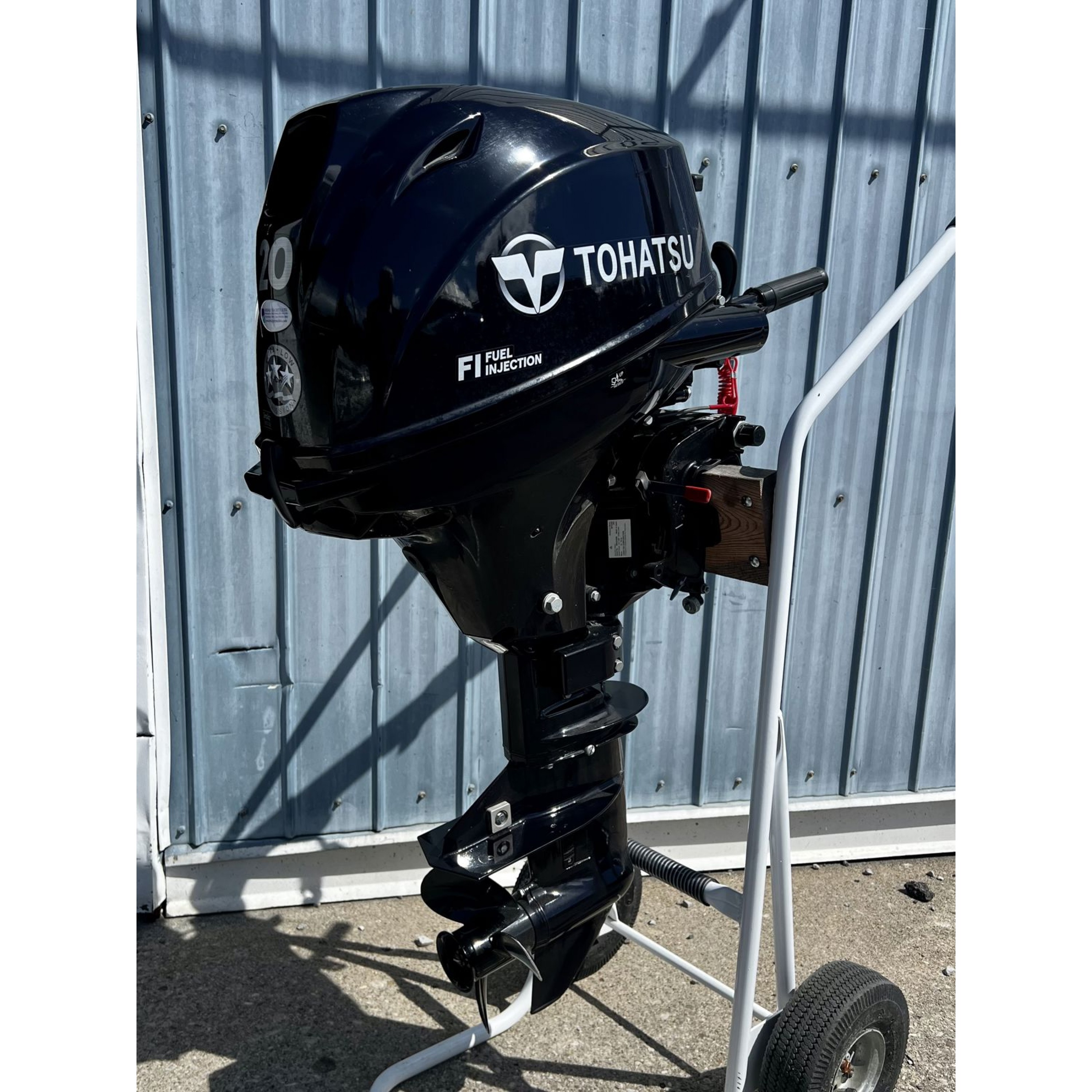 20 HP, 2022 TOHATSU OUTBOARD,  EFI, SHORT SHAFT, TILLER, FUEL TANK, 004254BB