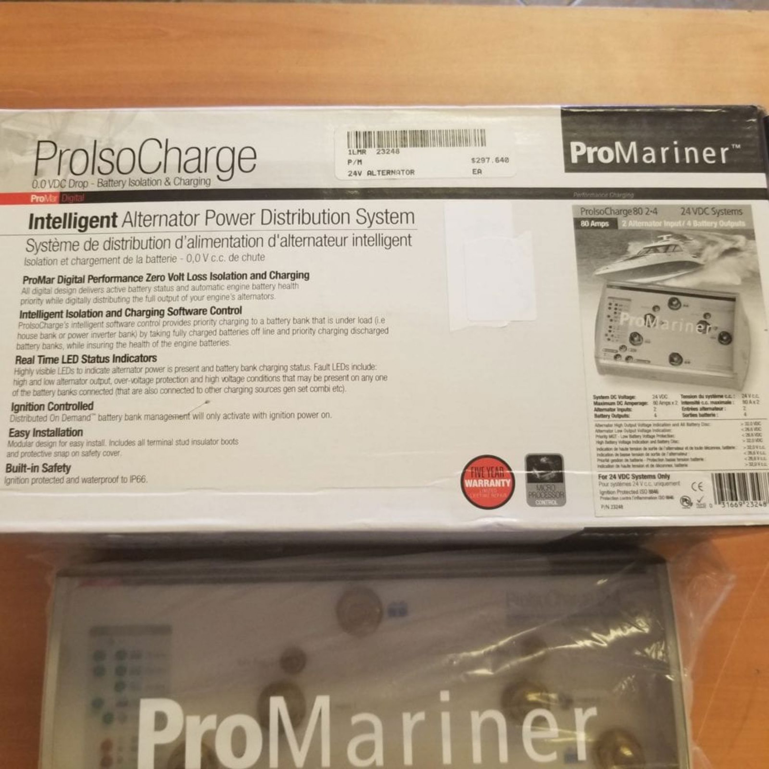 PROMARINER ISOLATOR 80 AMP TWO ALTENATOR FOUR BANK