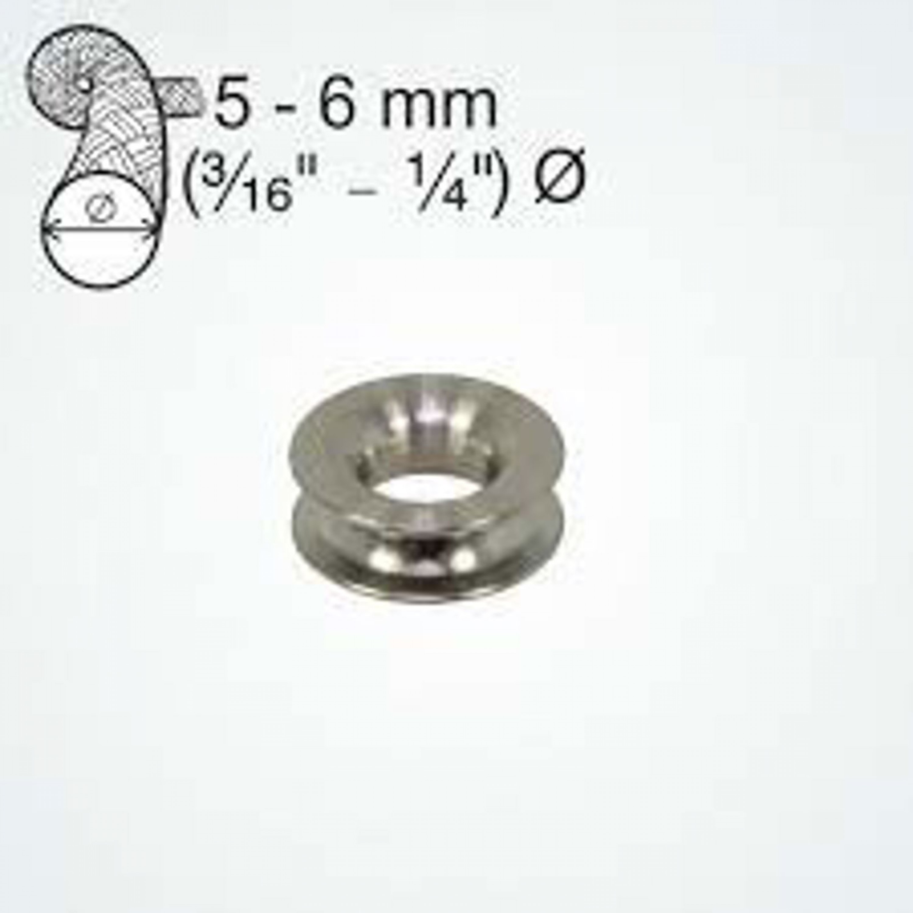 CLAMCLEAT 10MM DOG BONE HIGH LOAD RING TITANIUM