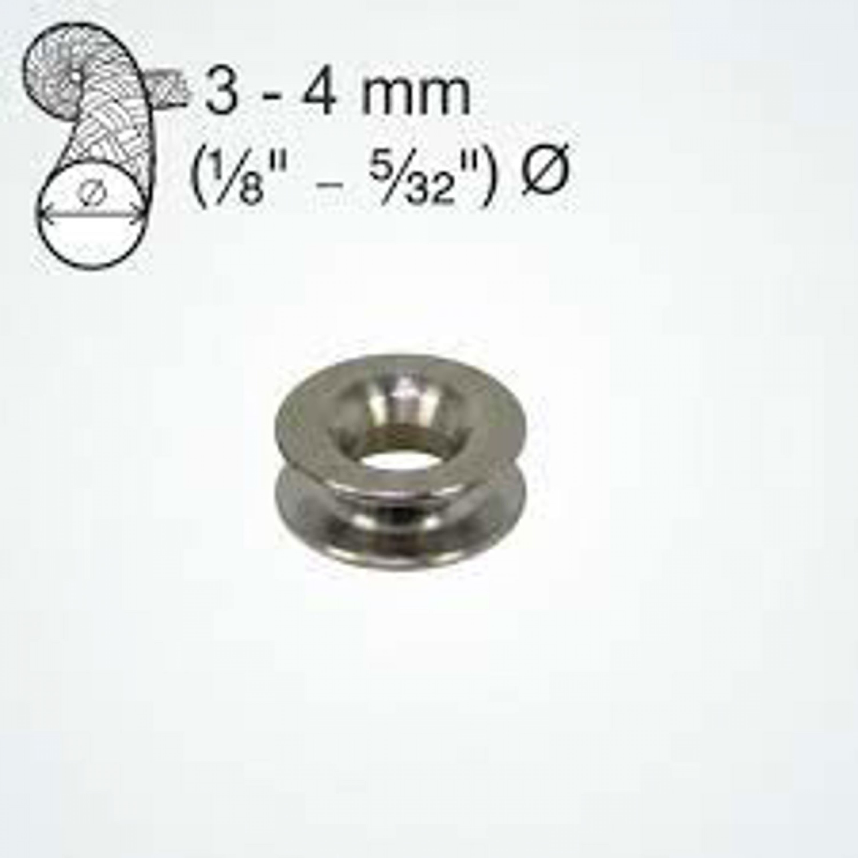 CLAMCLEAT 7MM DOG BONE HIGH LOAD RING TITANIUM