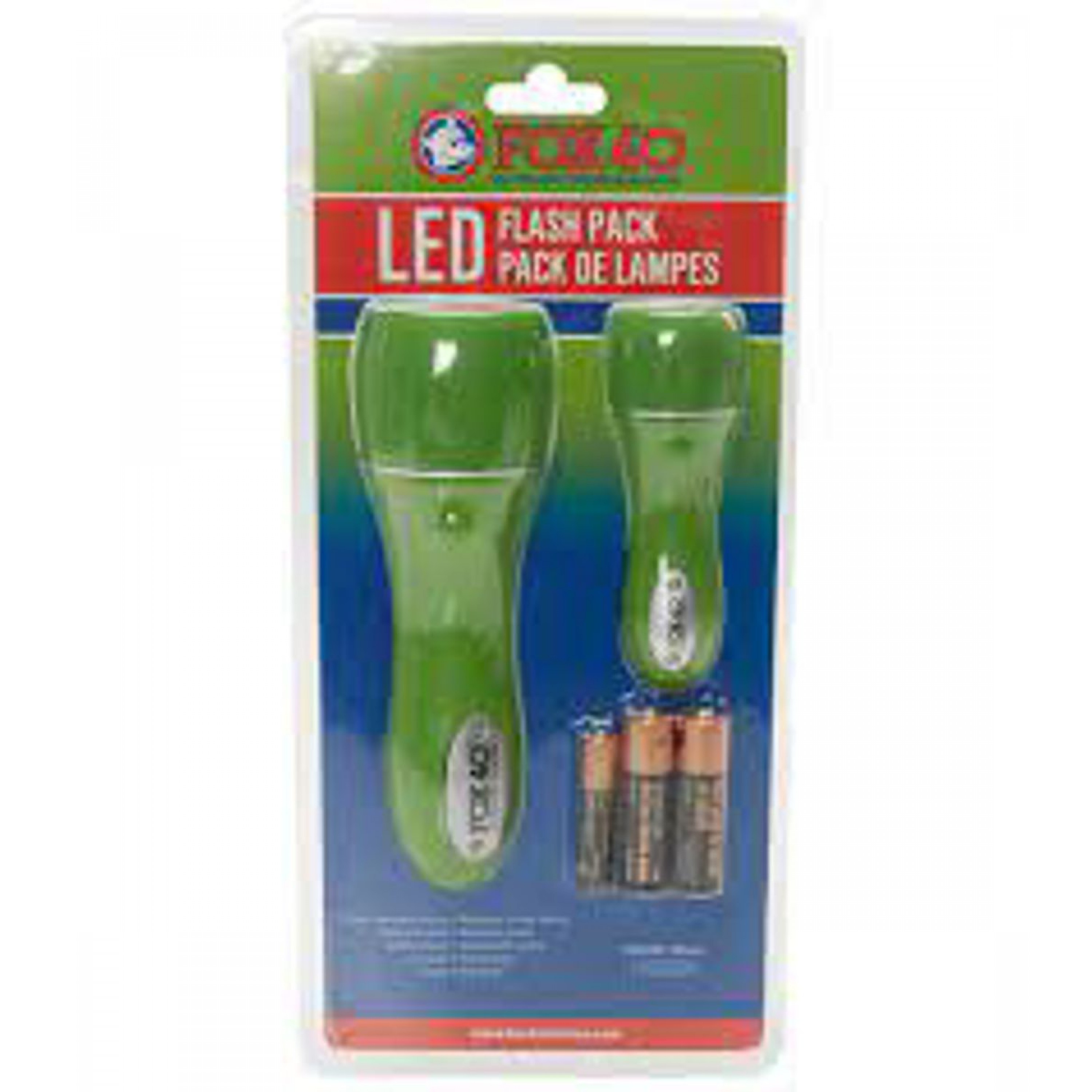 FOX 40 FLASHLIGHT PACK, 2 PK, LED