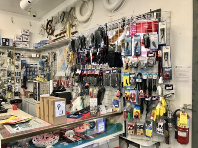 Boating gloves and small marine accessories at Bridge Yachts